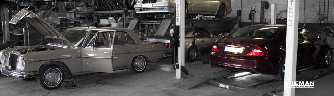Garage Wieman voor oude en nieuwe modellen Mercedes