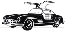 Wieman Logo Mercedes Benz 300 SL Gullwing